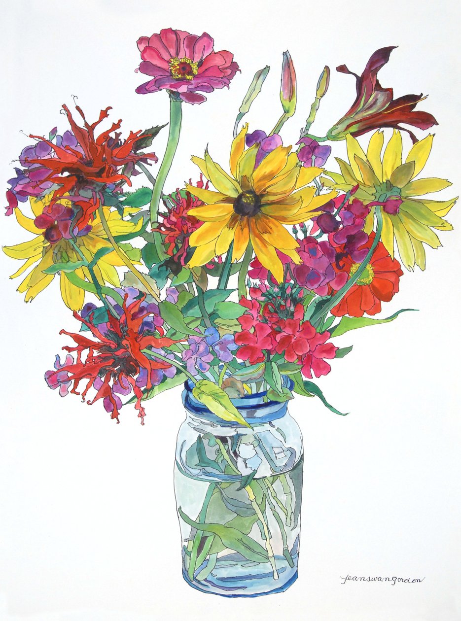 East Boothbay, 2010 (aquarel en inkt op papier) door Jean Swan Gordon