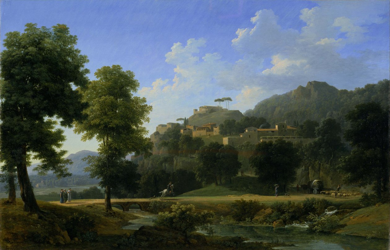 Italië Landschappen door Jean Victor Bertin