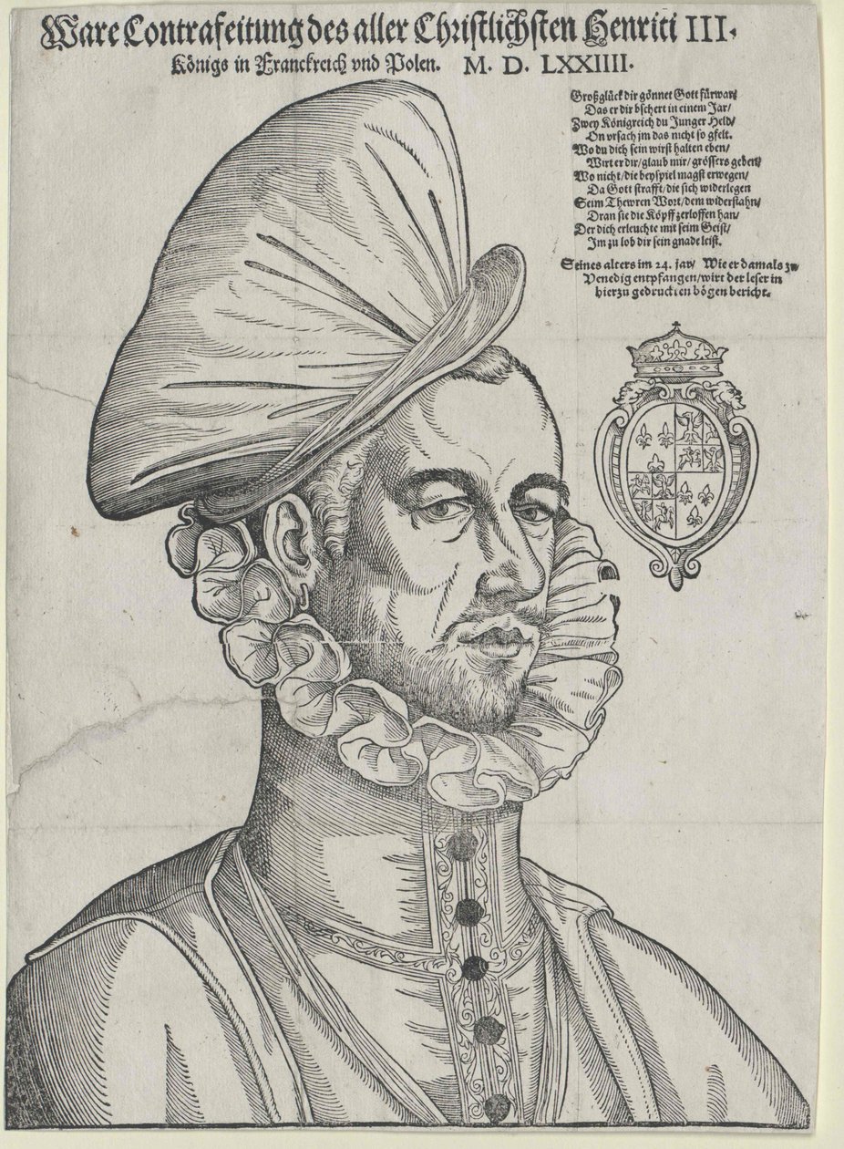 Koning van Frankrijk Hendrik III door Jean de (after) Court