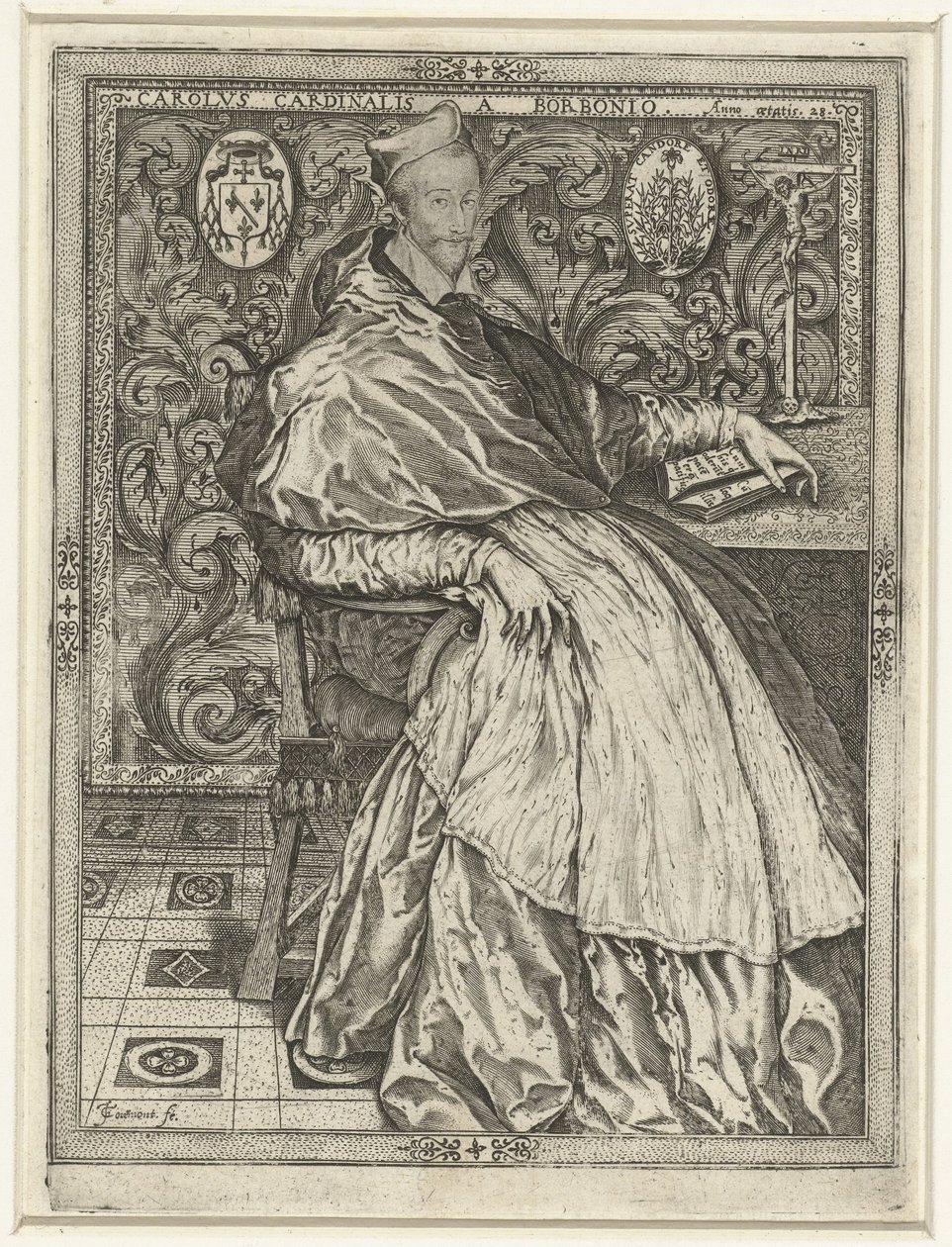 Portret van kardinaal Karel van Bourbon door Jean de Gourmont (I)