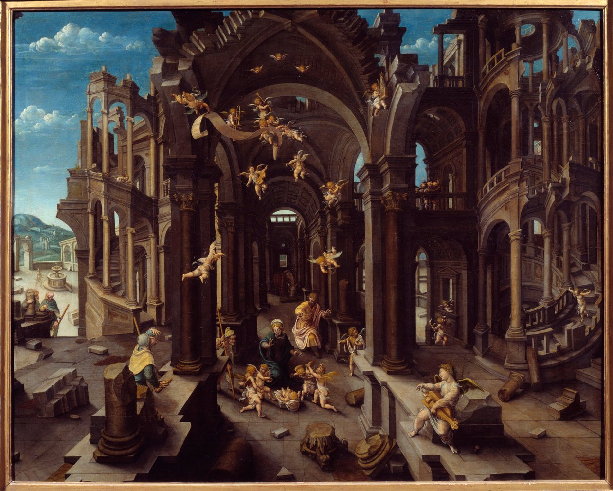 Aanbidding van de herders door Jean de Gourmont