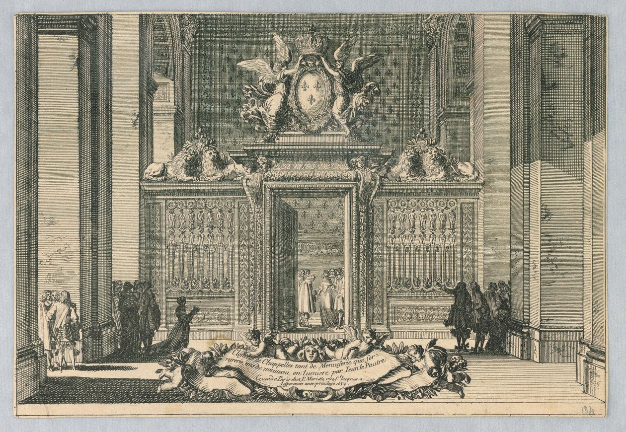 Hekken voor kapellen, uit "Clostures de Chapelles" door Jean le Pautre