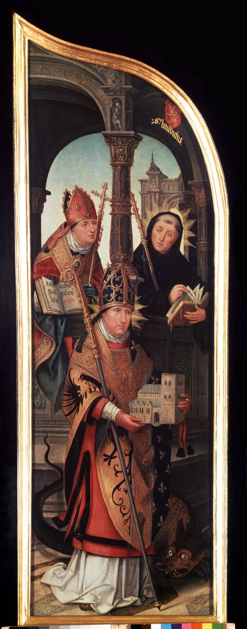 Linkerpaneel van het drieluik van de annunciatie door Jean the Elder Bellegambe