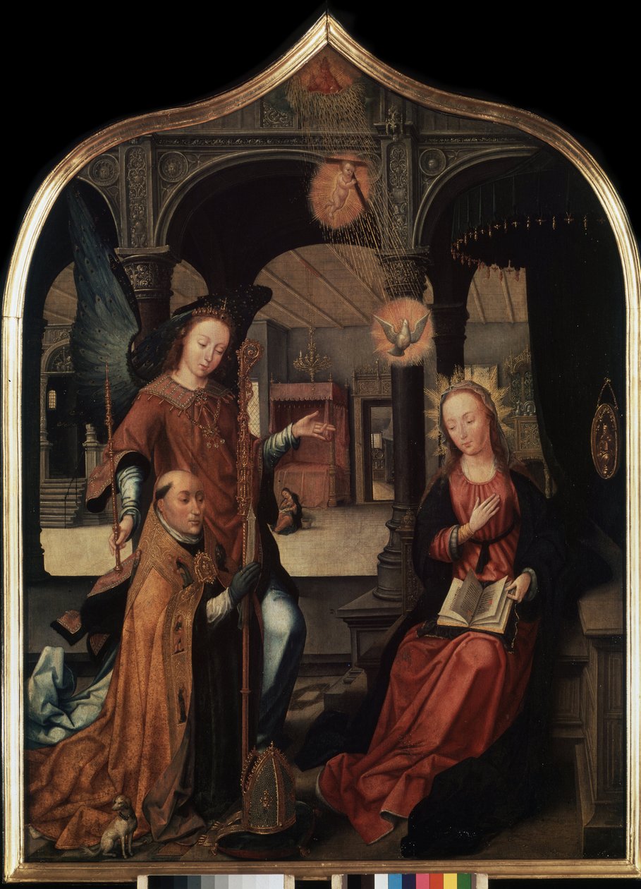 De annunciatie (detail) door Jean the Elder Bellegambe