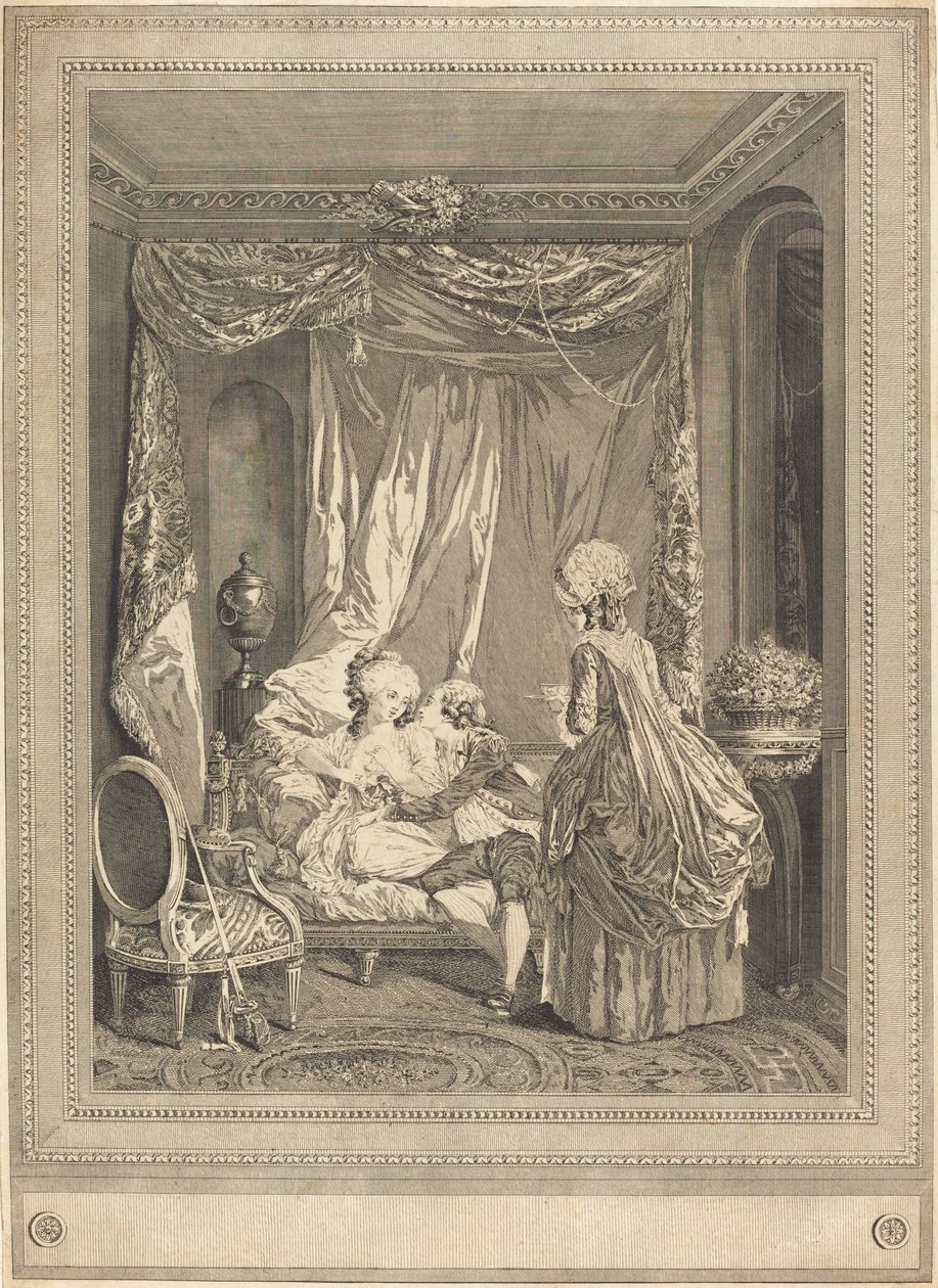 Het restaurant door Jeanne Deny or Martial Deny after Niclas Lafrensen II