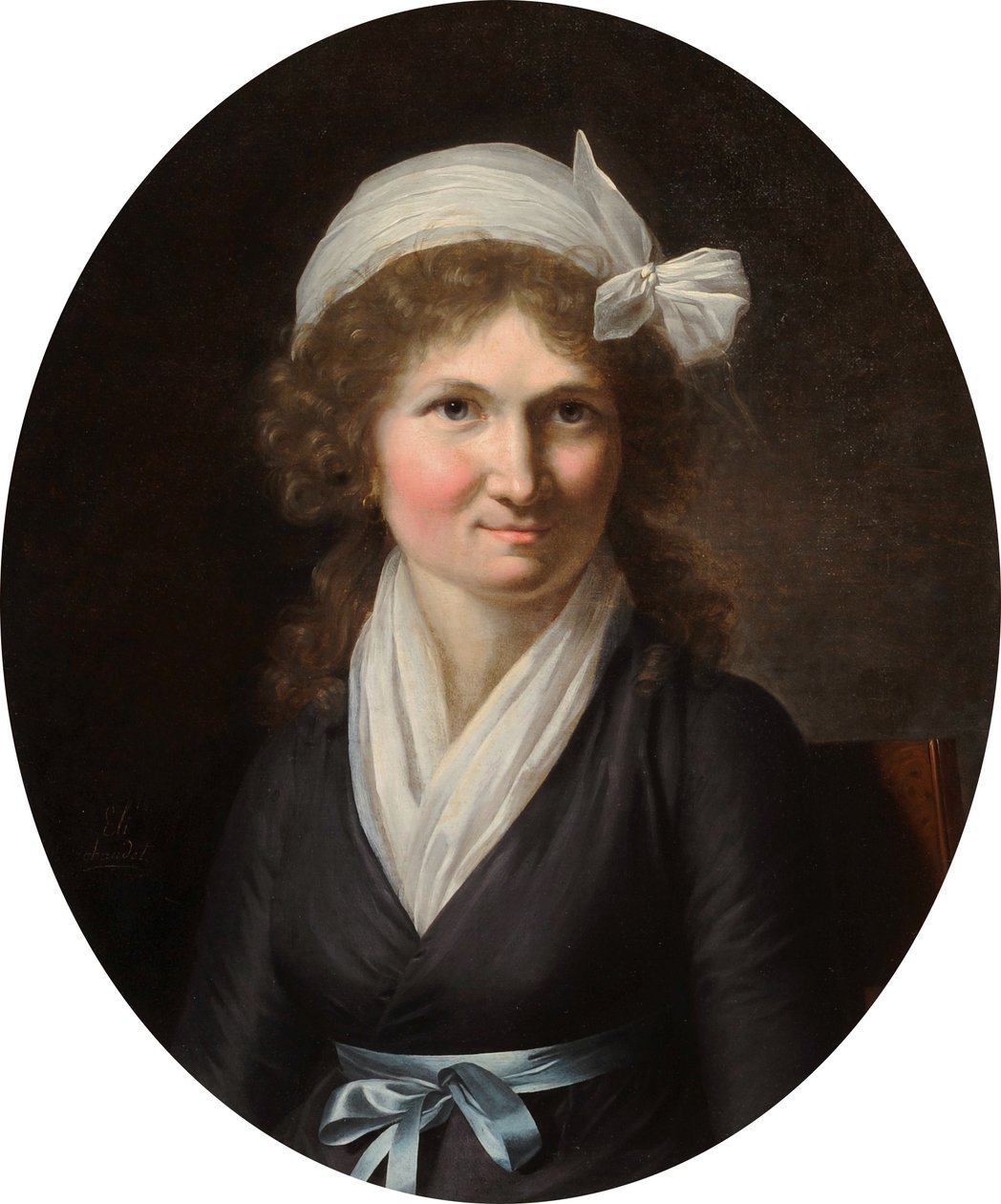 Portret van een vrouw onder het Directoire door Jeanne Elisabeth Chaudet