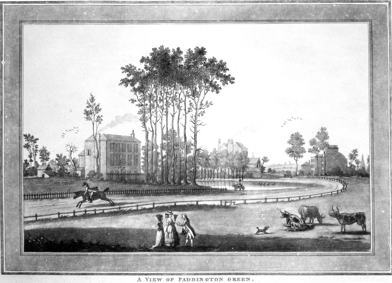 Een uitzicht op Paddington Green, 1782-3 door Jefferyes Hammett O