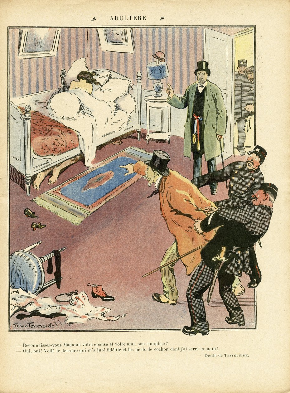Illustratie van Jehan Testevuide in Le Rire door Jehan Testevuide