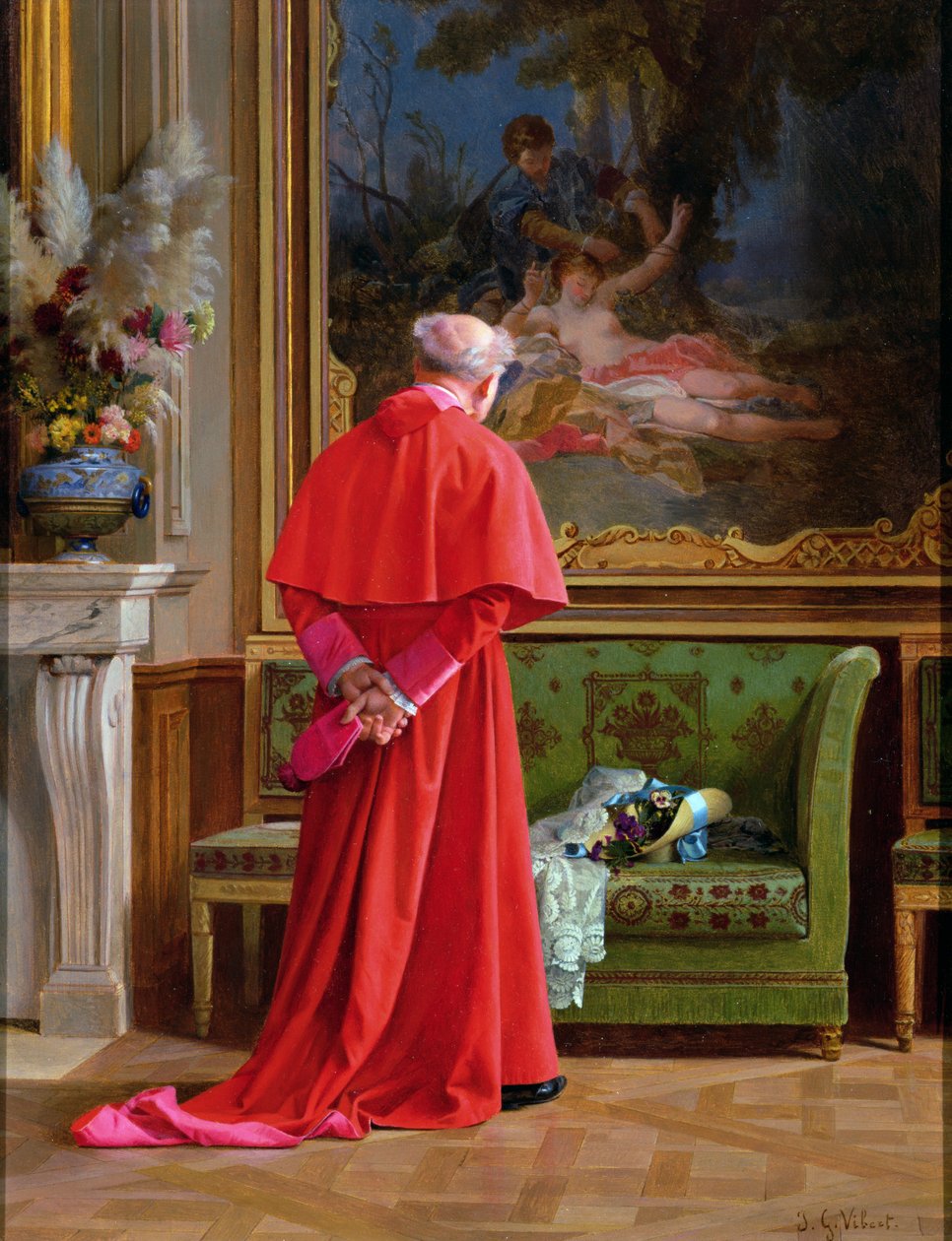 Het Uitzicht door Jehan Georges Vibert