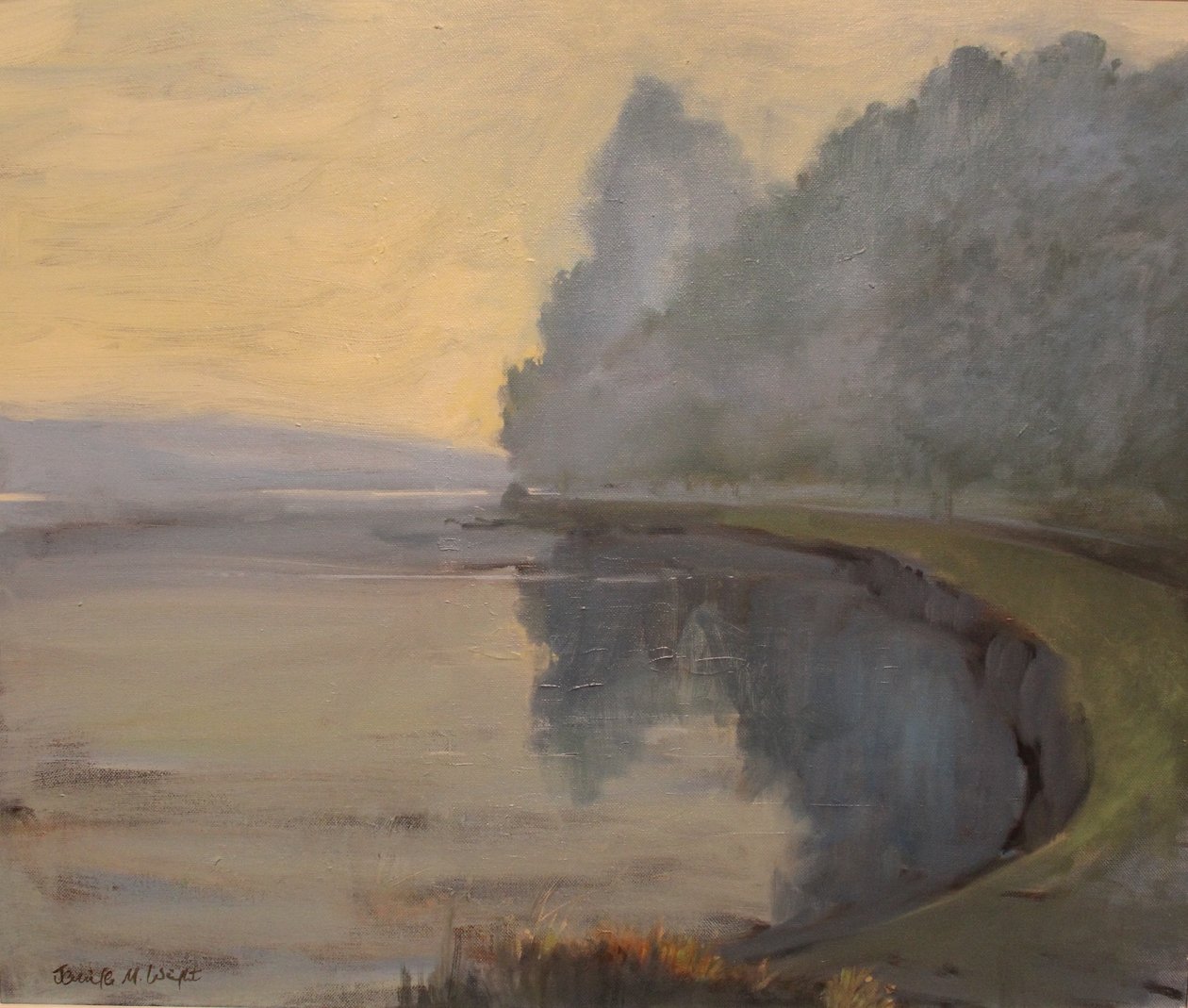 Batson Creek Salcombe, vroege ochtend, 2016 door Jennifer Wright