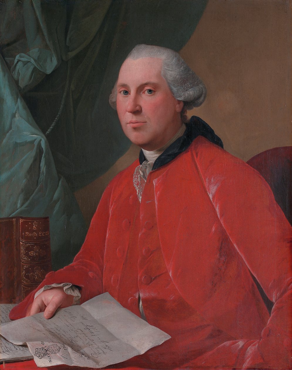 Deens:  Portræt af Lauritz Christian Steen Portret van Lauritz Christian Steen door Jens Juel