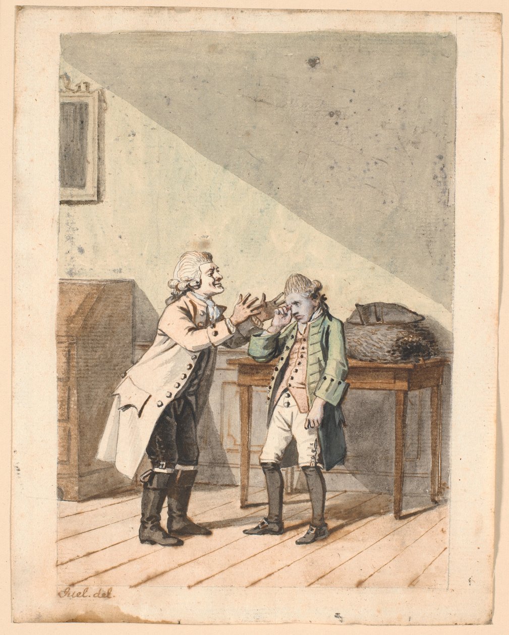 Een scène uit P.A. Heibergs "De Vonner og de Vanner" door Jens Juel