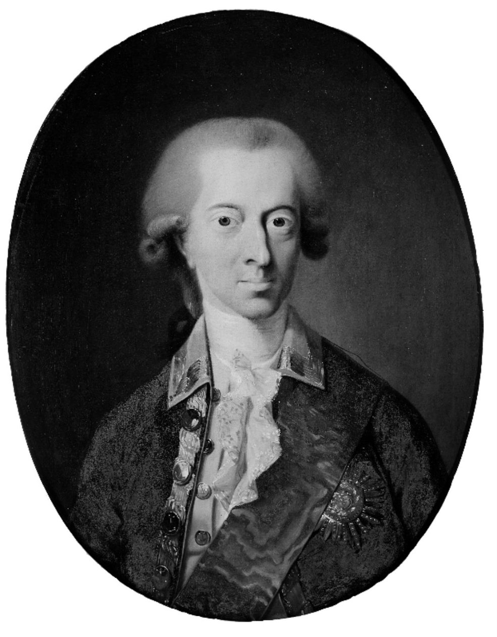 Portret van Christiaan VII door Jens Juel