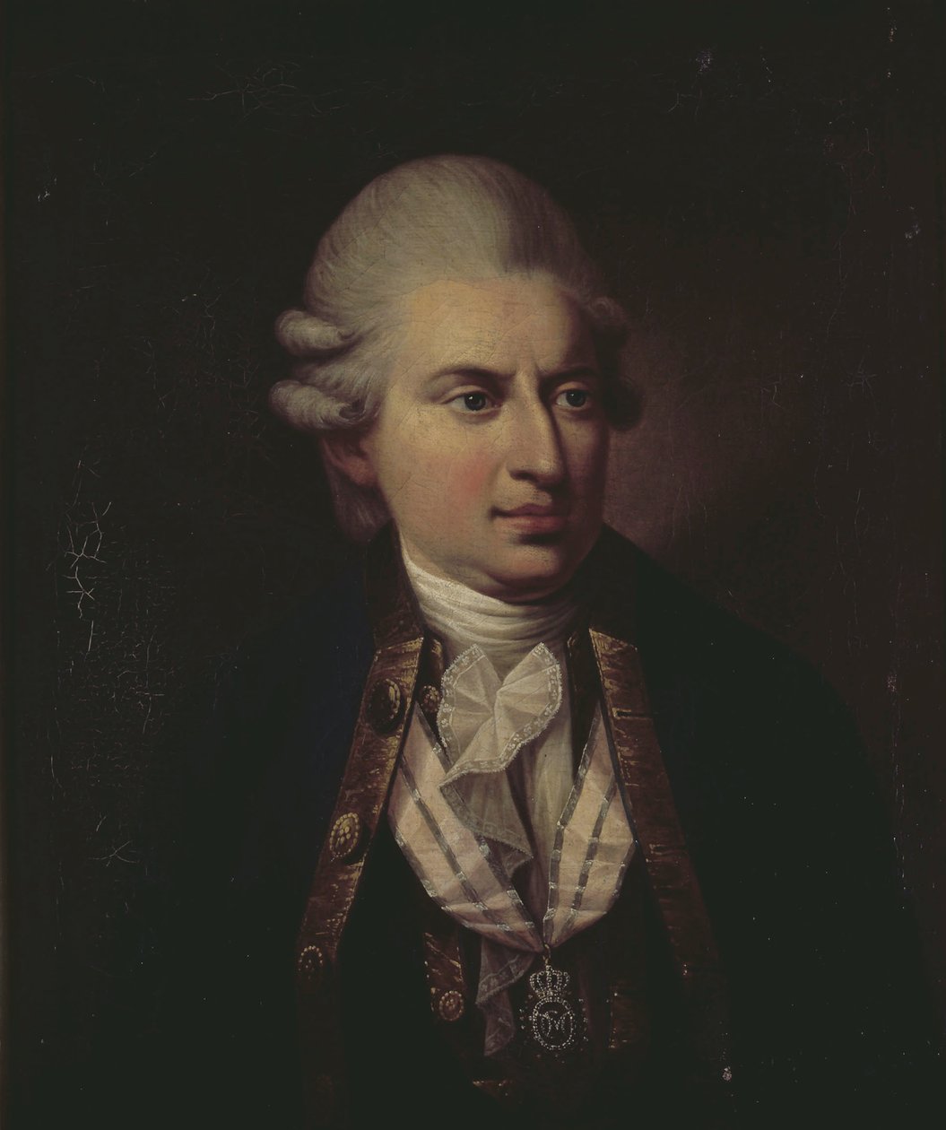 Portret van graaf Johann Friedrich Struensee 1737-1772 door Jens Juel