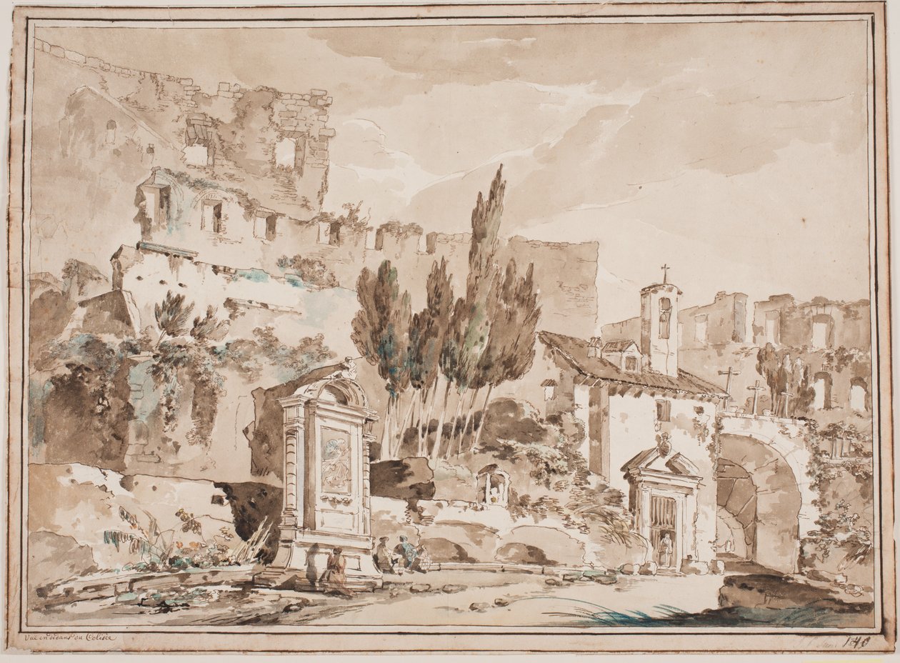 Het interieur van het Colosseum, Rome door Jens Petersen Lund