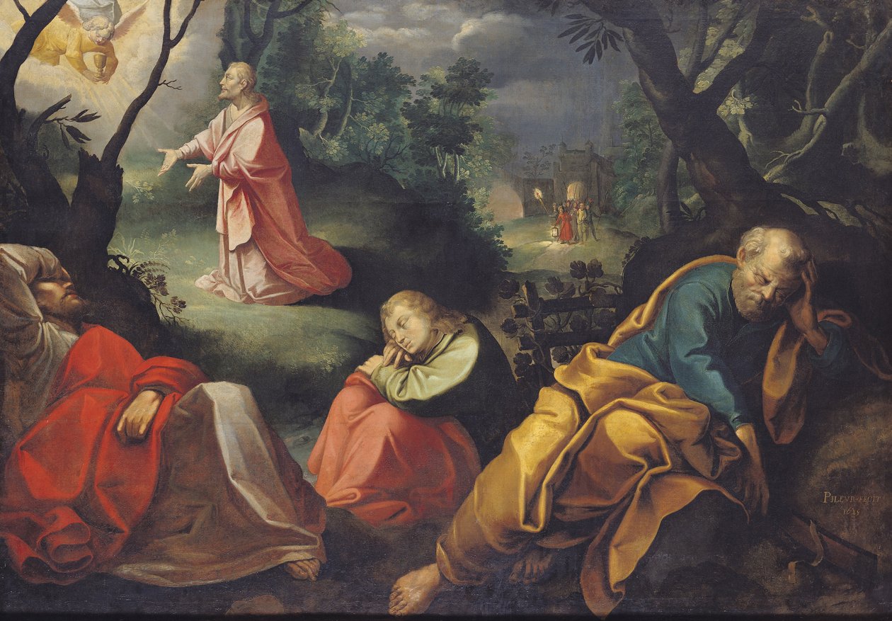 Christus in de Hof van Olijven, 1625 door Jeremie Le Pilleur