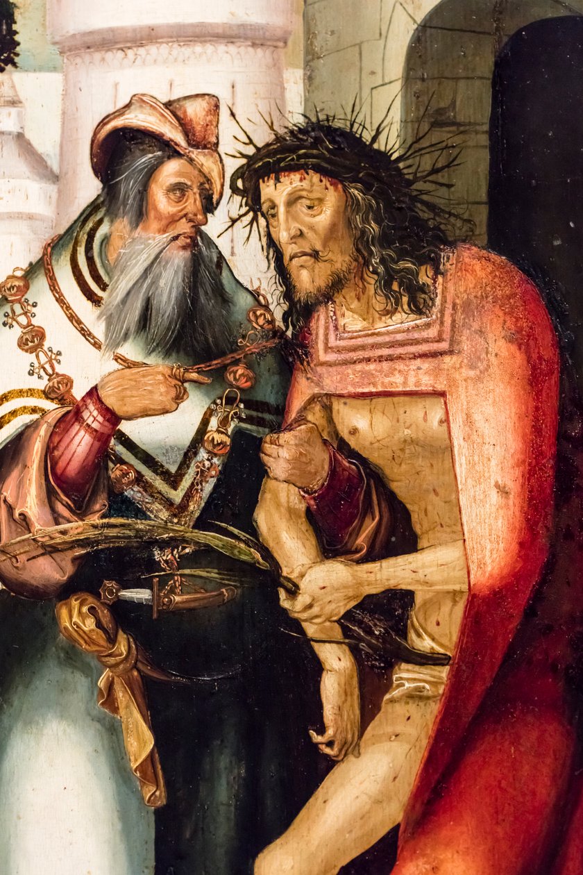 Ecce Homo, circa 1515 (Tempera en olieverf op naaldhout) door Jerg Ratgeb