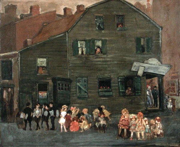 Het Oude Huis, c.1910 door Jerome Myers