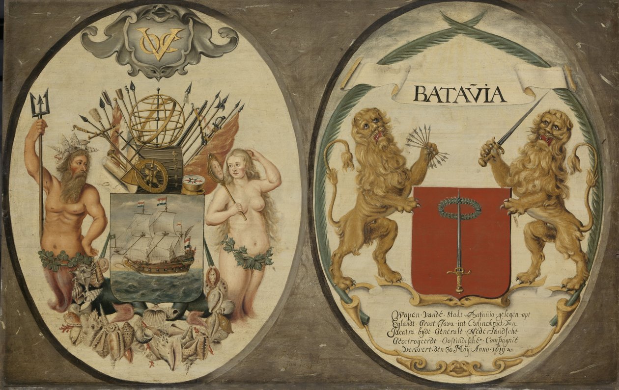 De Wapens van de Nederlandse Oost-Indische Compagnie en van de Stad Batavia door Jeronimus Becx