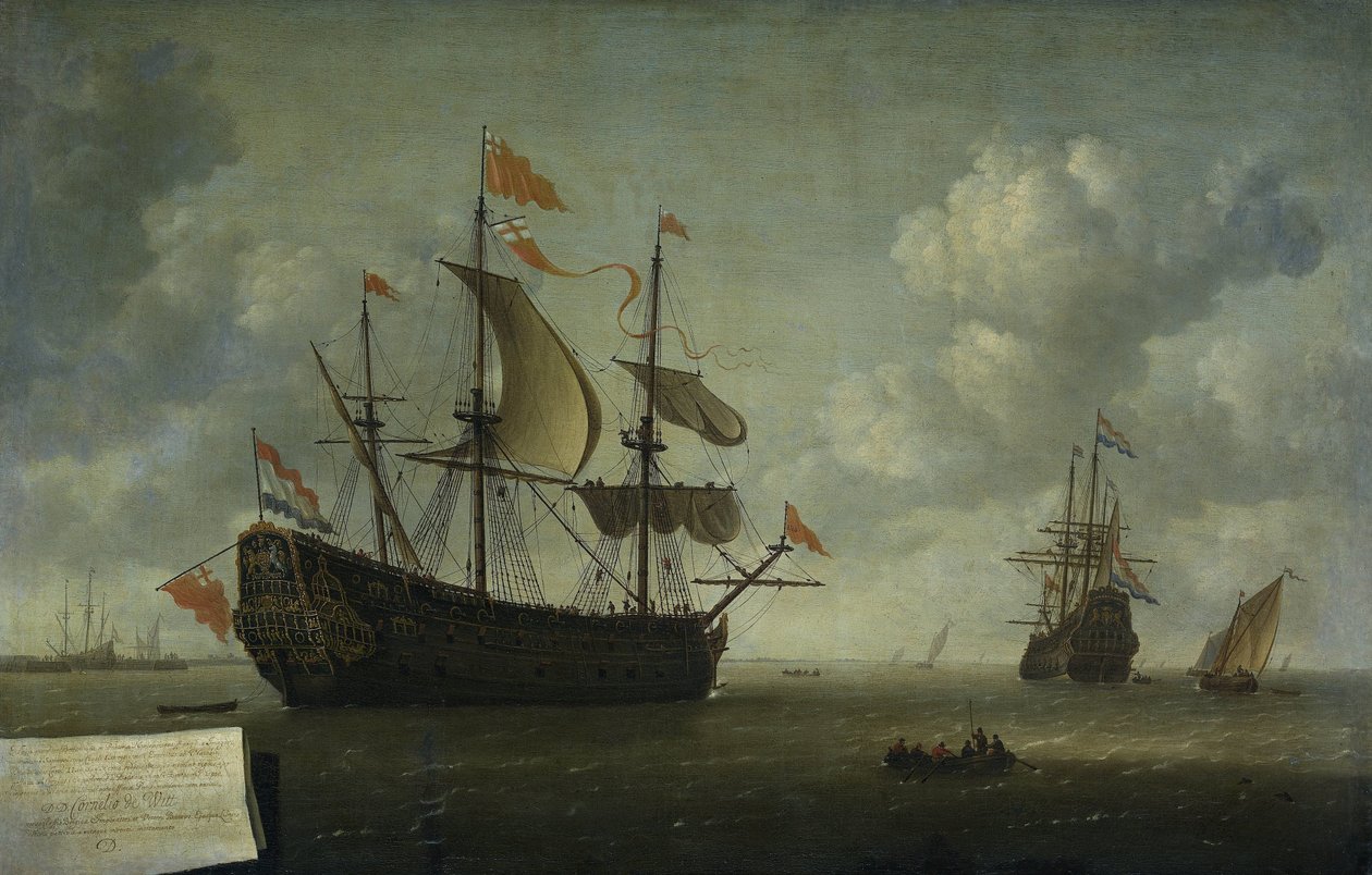 De aankomst van de Royal Charles door Jeronymus van Diest (II)