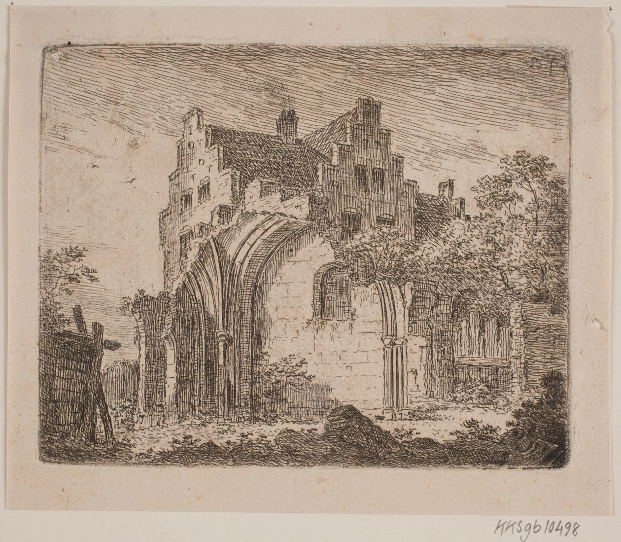 Ruïne van een kloostergebouw door Jes Bundsen