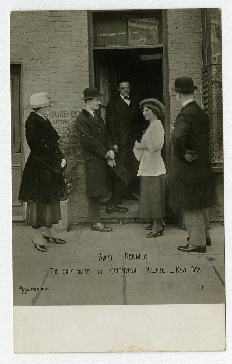Adele Kennedy, de enige gids voor Greenwich Village, New York, VS door Jessie Tarbox Beals