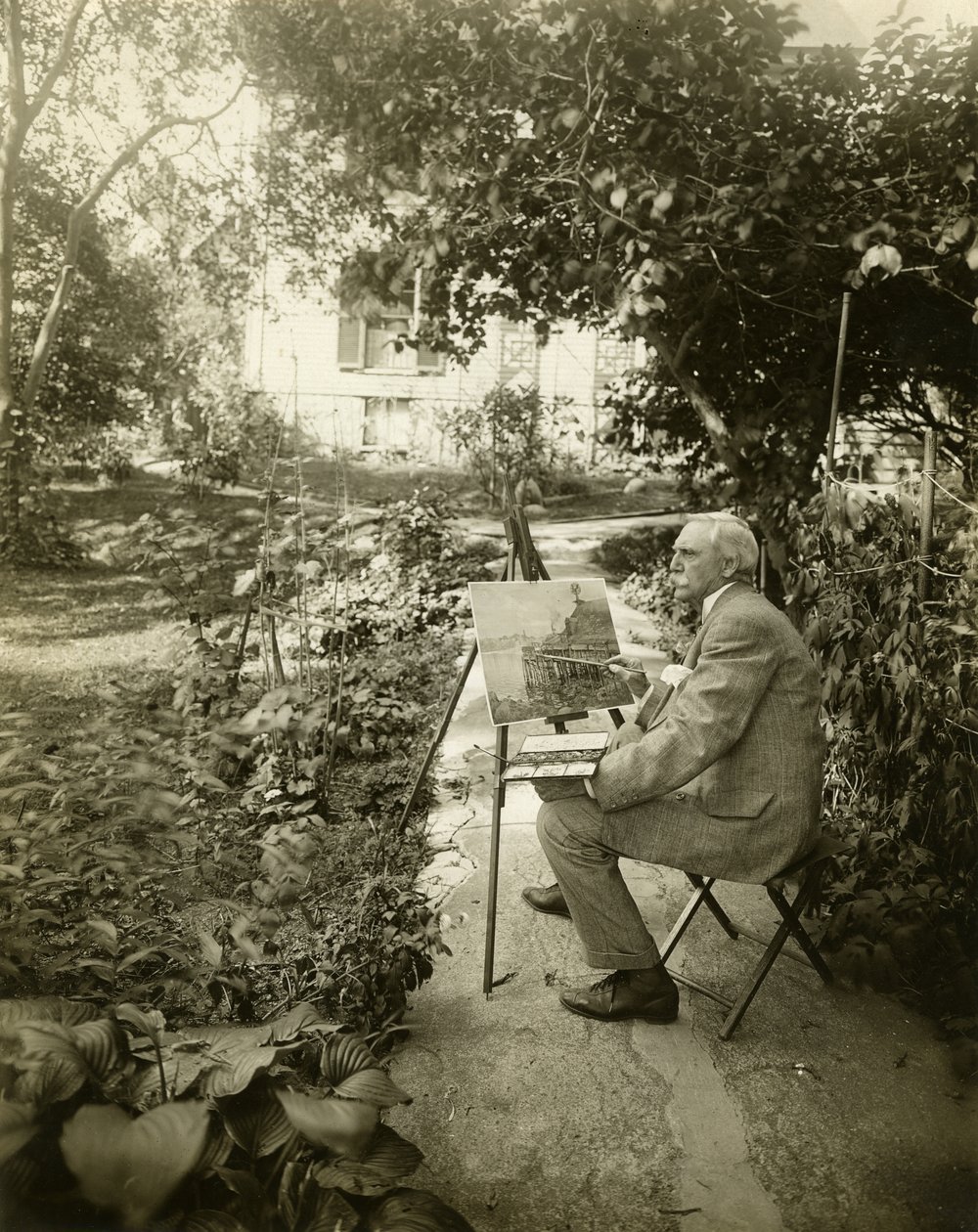 Harry Fenn, kunstenaar, c.1905-11 door Jessie Tarbox Beals