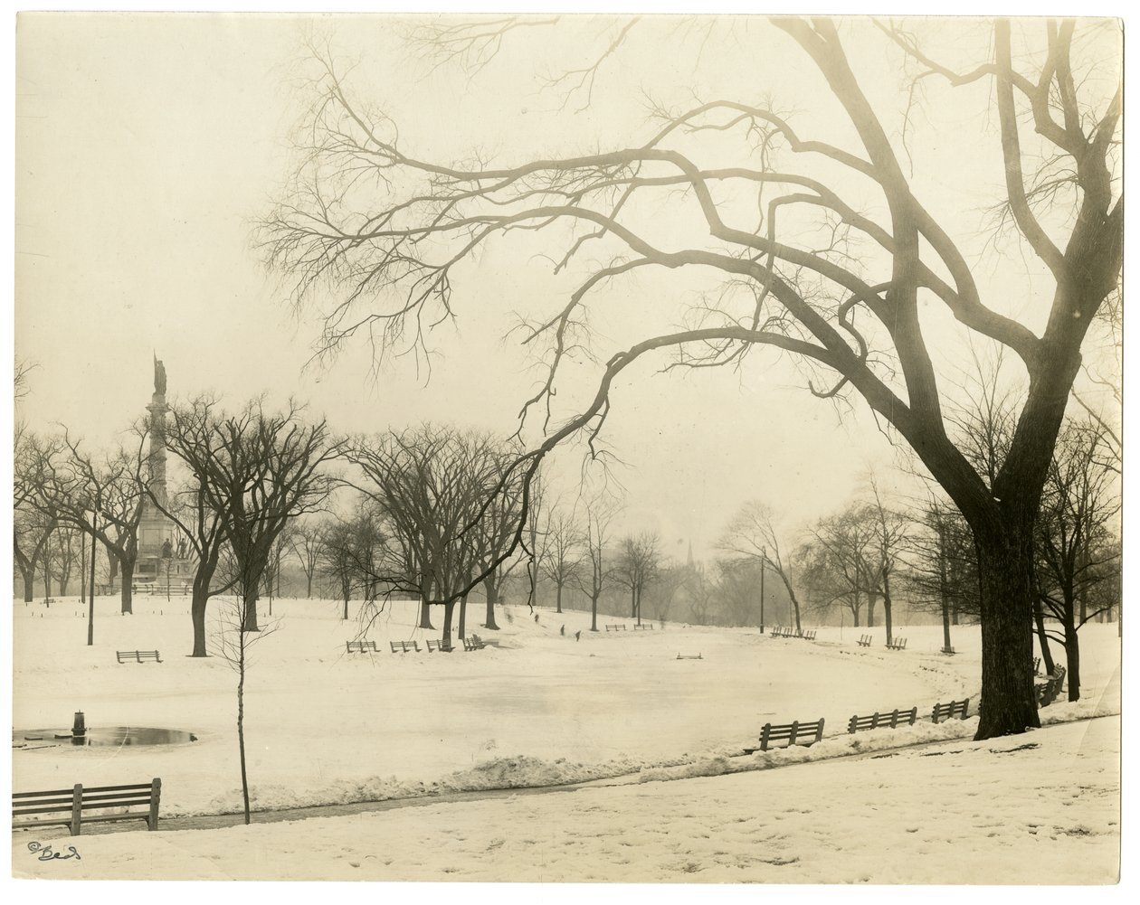 The Common, Boston, USA, ca. 1902-10 door Jessie Tarbox Beals