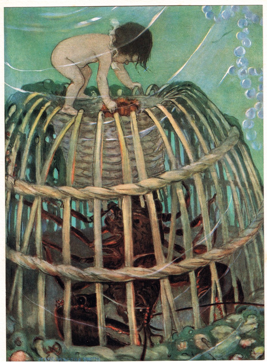 Tom en de kreeftenpot, illustratie uit 