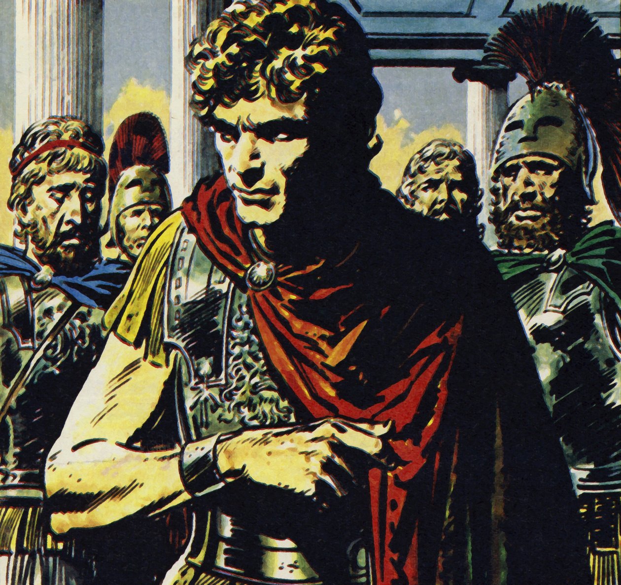 Alexander was een tiran, die tegenstanders afkocht of doodde (kleurenlitho) door Jesus Blasco