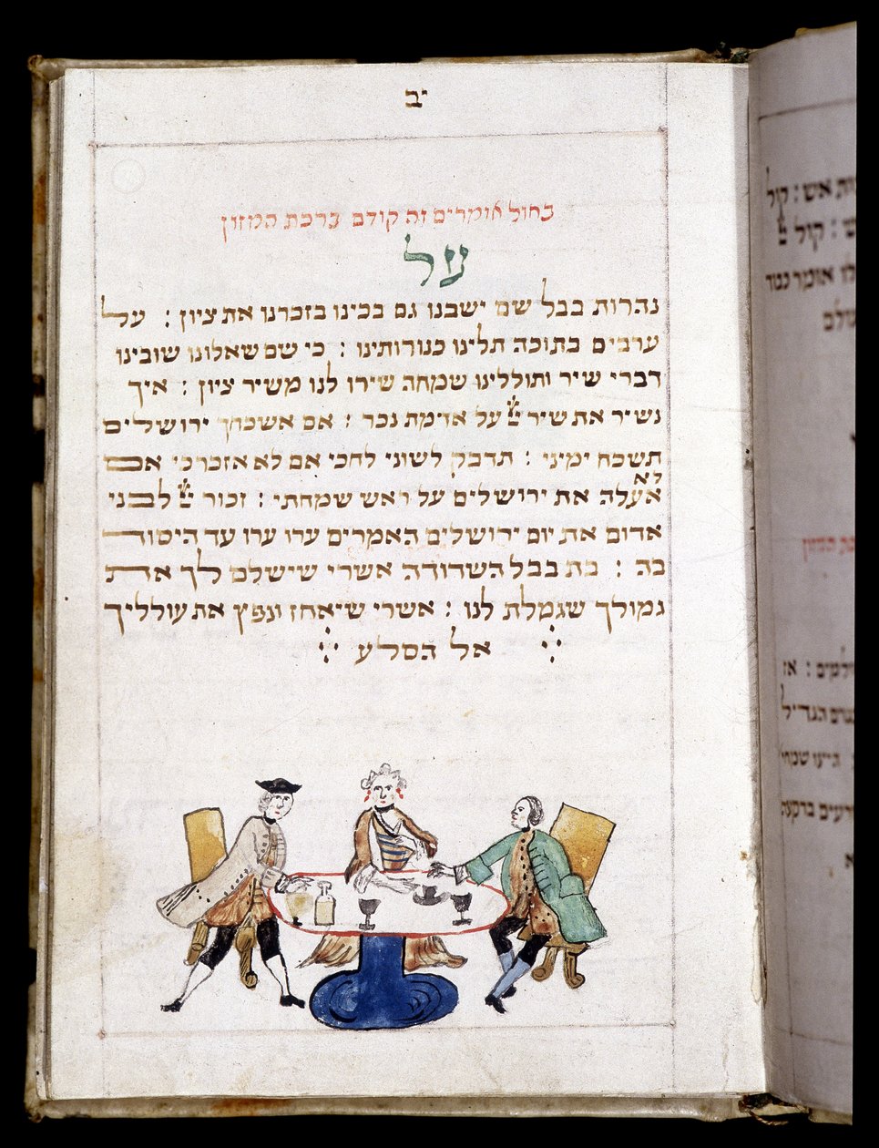 Gebedenboek (12,7 x 8,8 cm) Bambeg 1773. Aan het einde van het gebed voor de neo (Nieuwe Maandag) - Joods Museum in Basel, Zwitserland door Jewish School