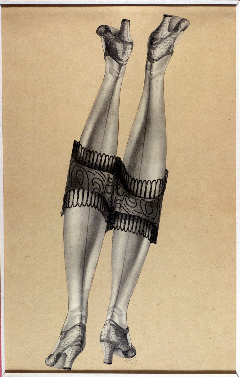 Collage Twee mooie benen - door Jindrich Styrsky (1899-1942) (48 van 35) door Jindrich Styrsky