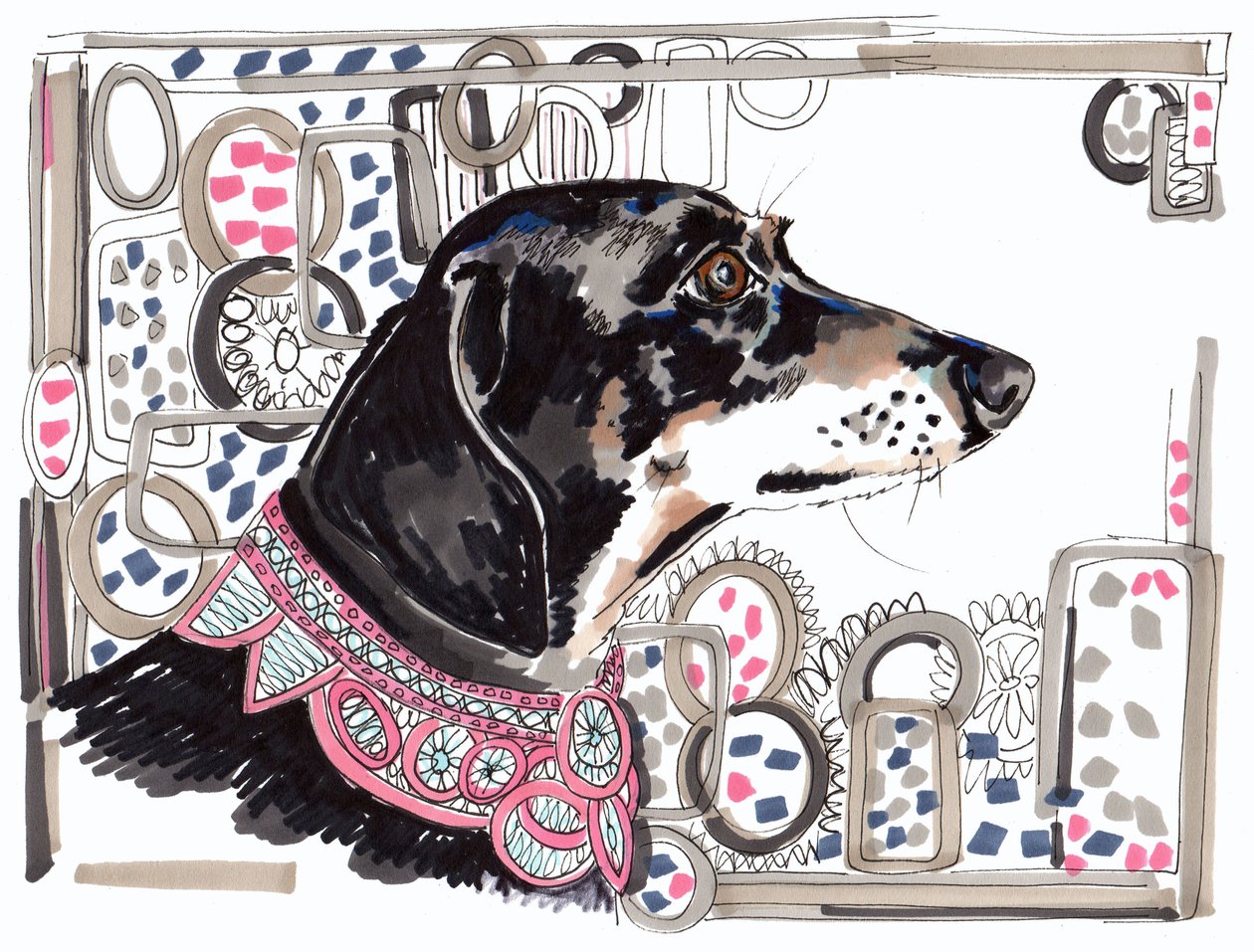 Lacey de teckel, 2013 door Jo Chambers