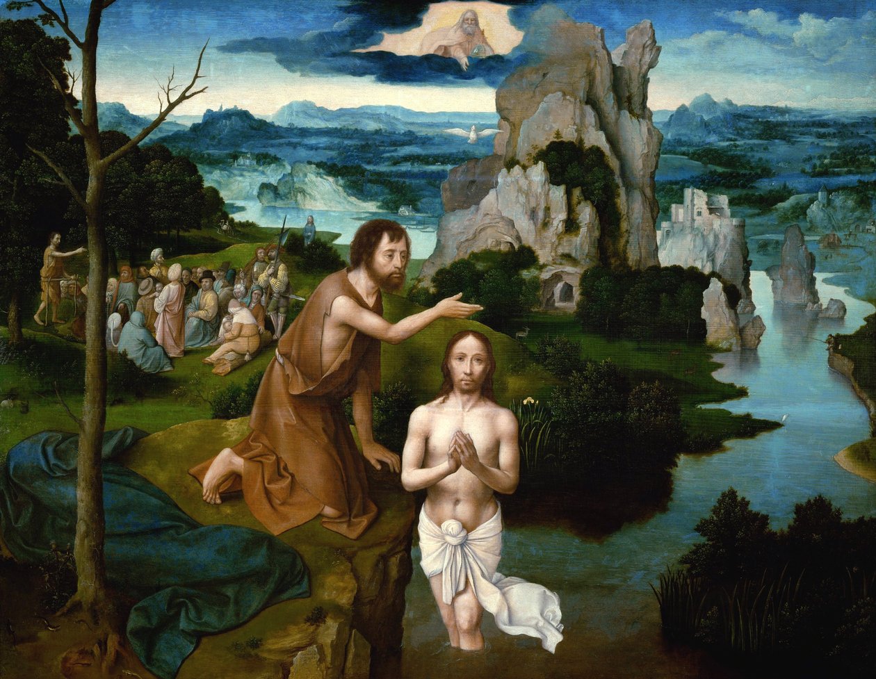 De doop van Christus door Joachim Patinir
