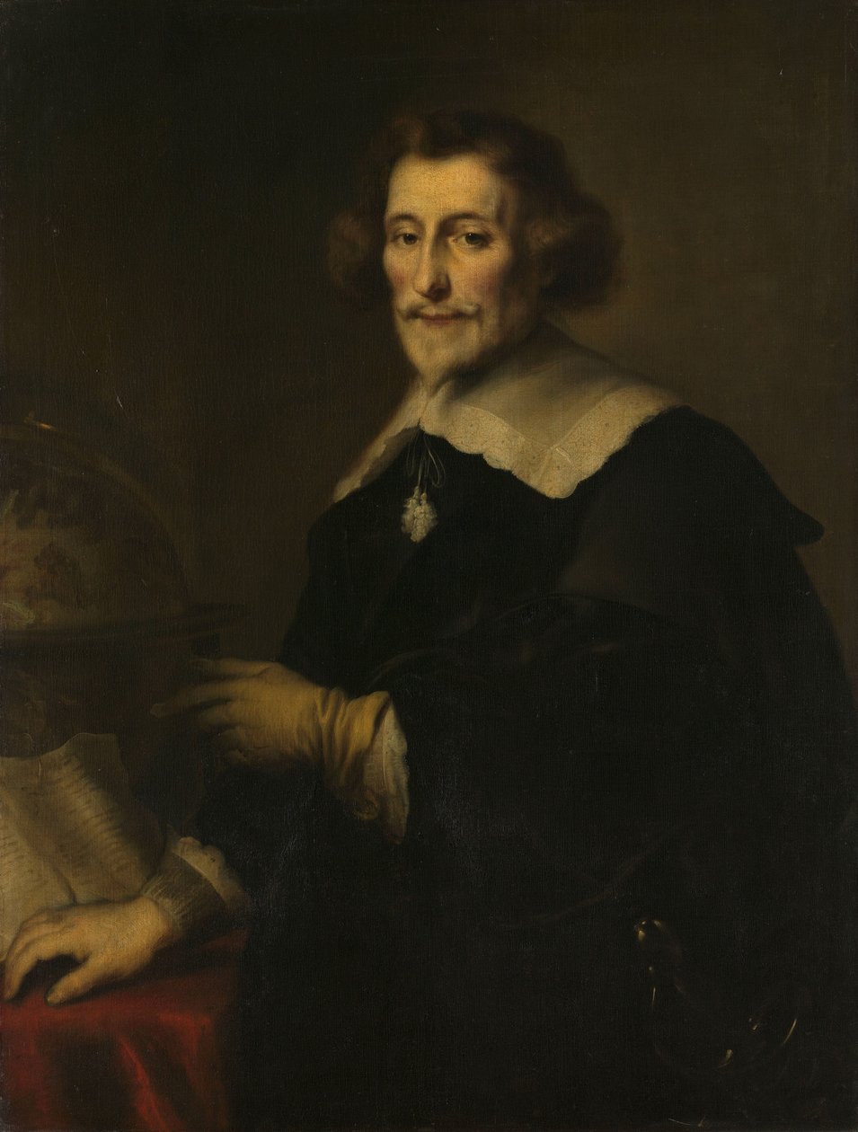 Portret van Pieter Corneliszoon Hooft, Baljuw van Muiden, Historicus en Dichter door Joachim von Sandrart (I) (copy after)
