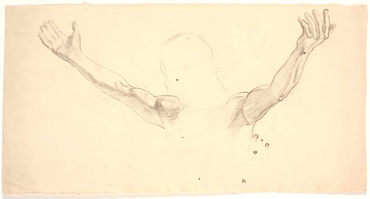 Detailstudie van Christus
