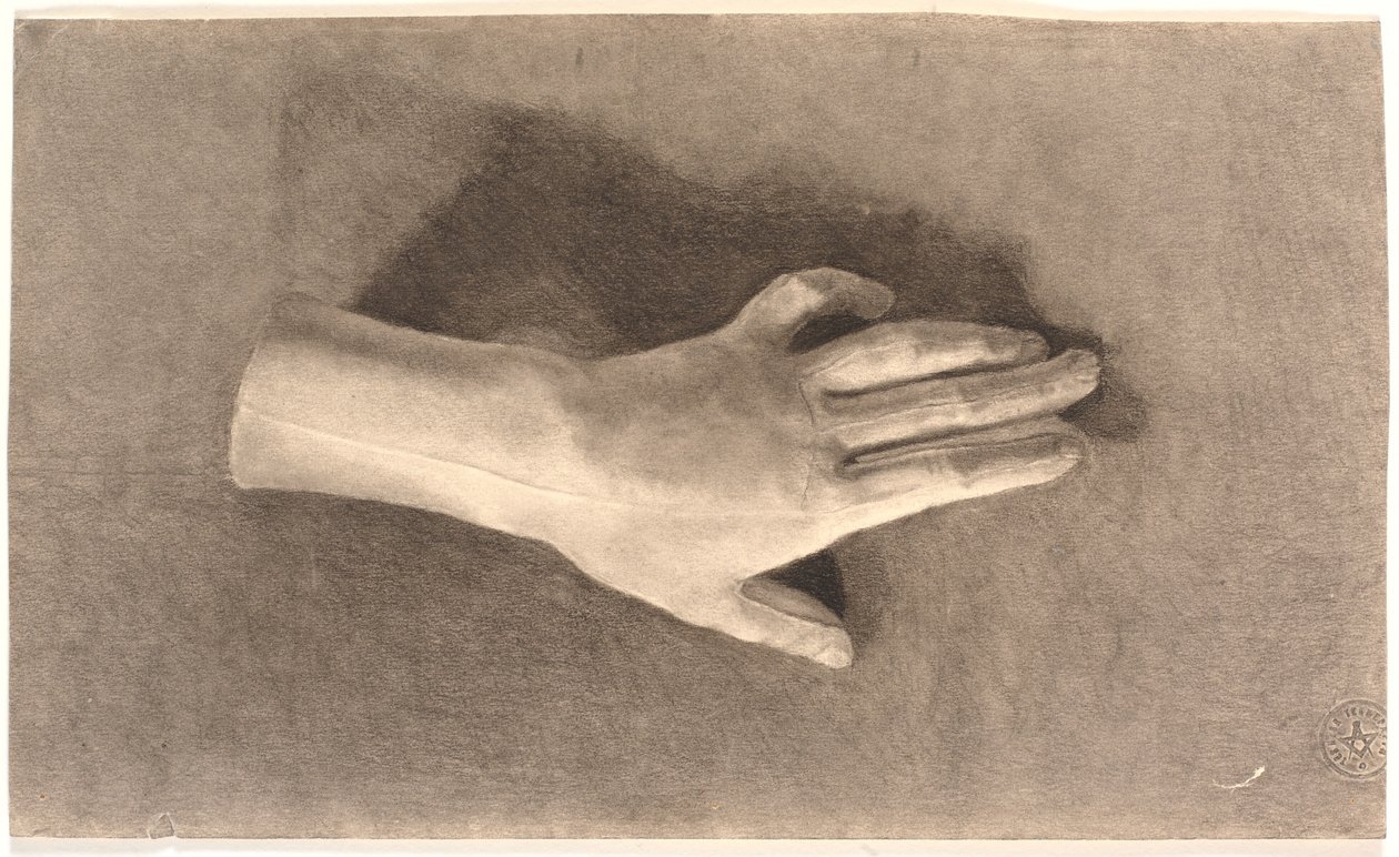 Studie van een gipsen hand door Joakim Frederik Skovgaard