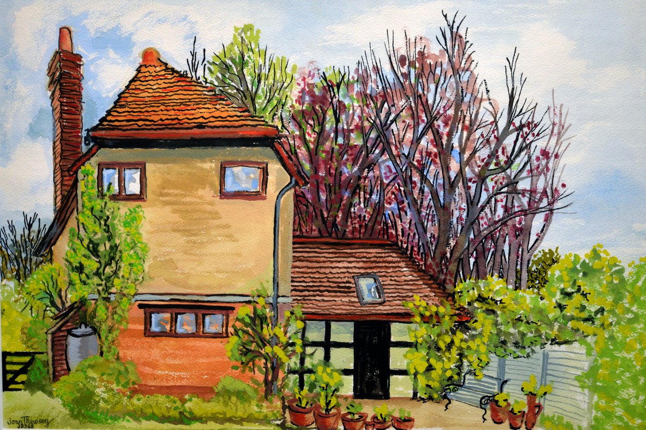 Rose Cottage, Cookham, Lord Astors Boerderij Cliveden door Joan Thewsey