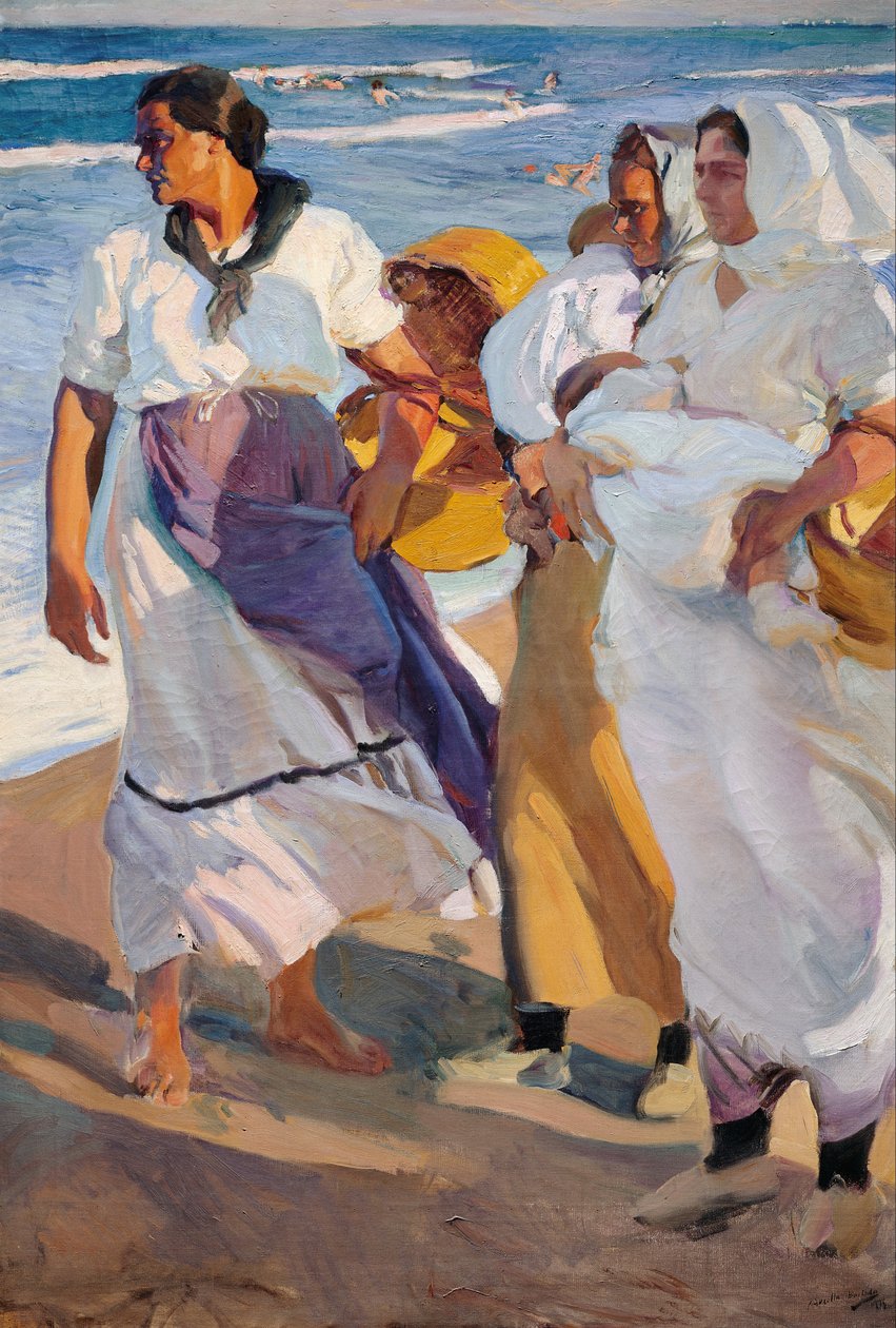 Visvrouwen uit Valencia door Joaquín Sorolla