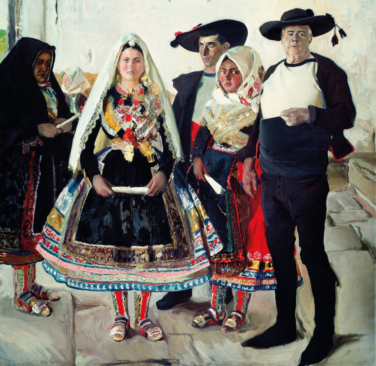 Typische inwoners van Lagartera of bruid uit Lagartera door Joaquín Sorolla