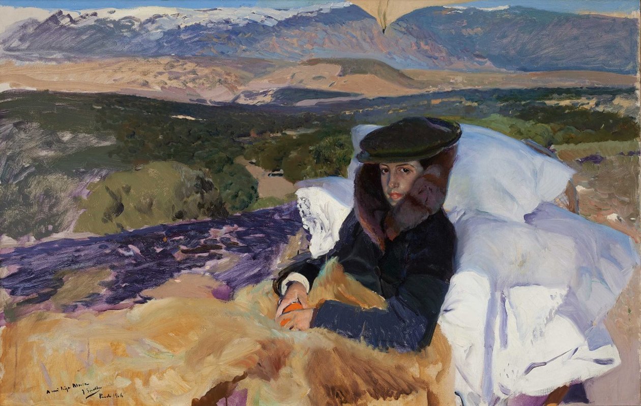 Herstellende Maria in El Pardo door Joaquin Sorolla y Bastida