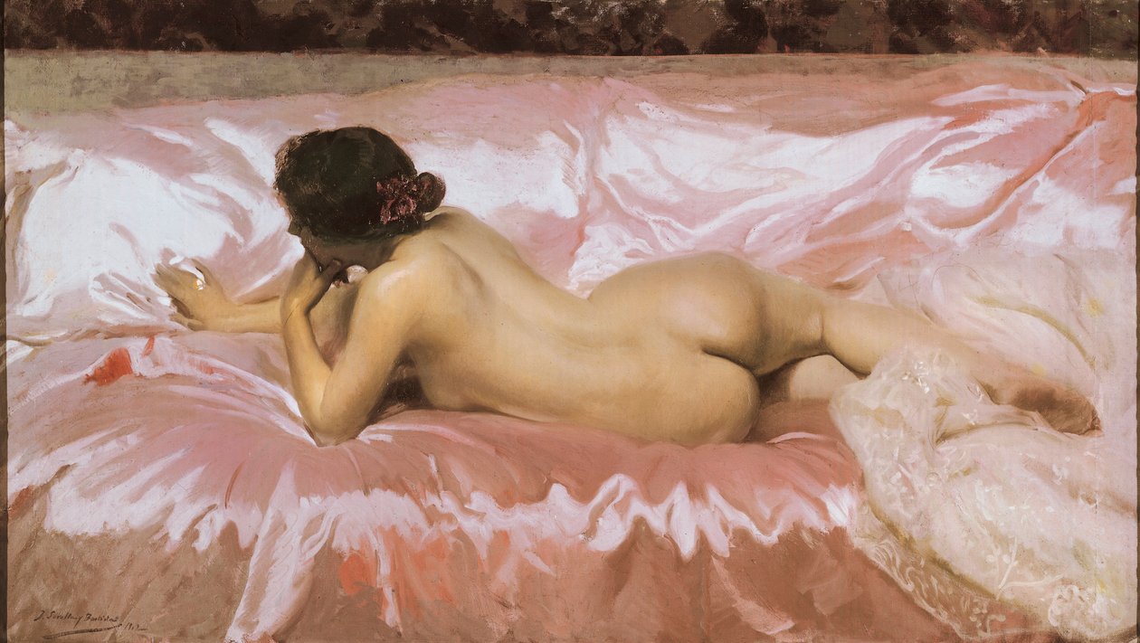 Naakte vrouw. door Joaquín Sorolla