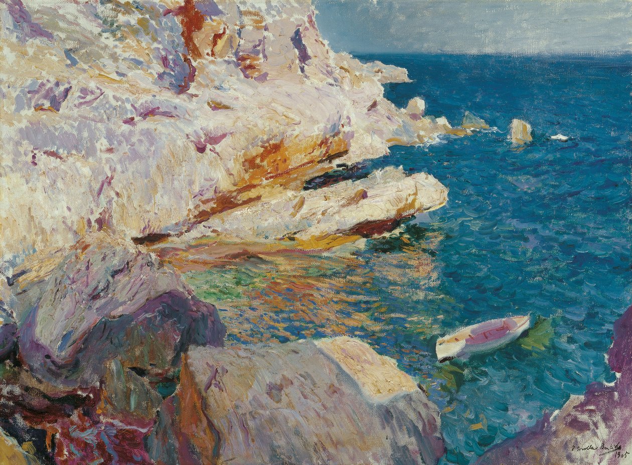 Rots bij Javea door Joaquin Sorolla y Bastida
