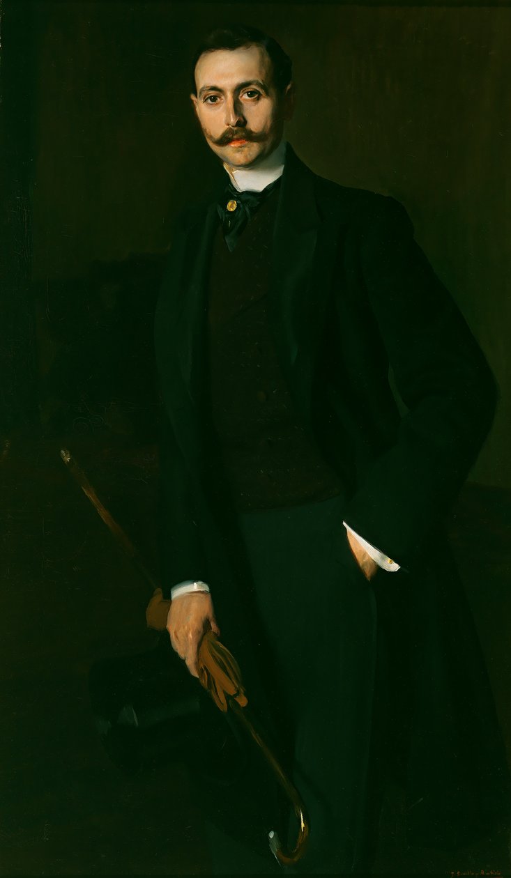 Portret van Aureliano de Beruete y Moret door Joaquín Sorolla