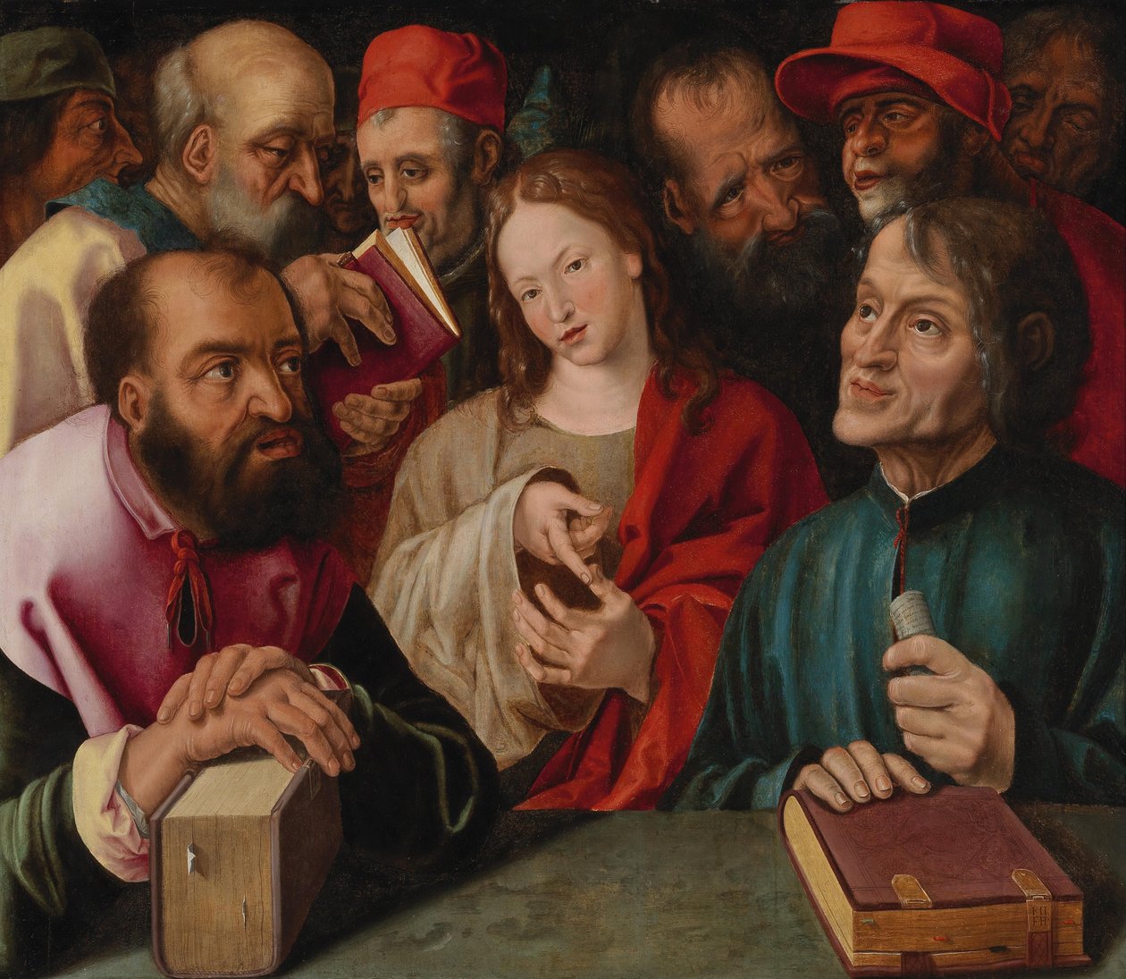 Christus onder de artsen (Harrich) door Jobst Harrich