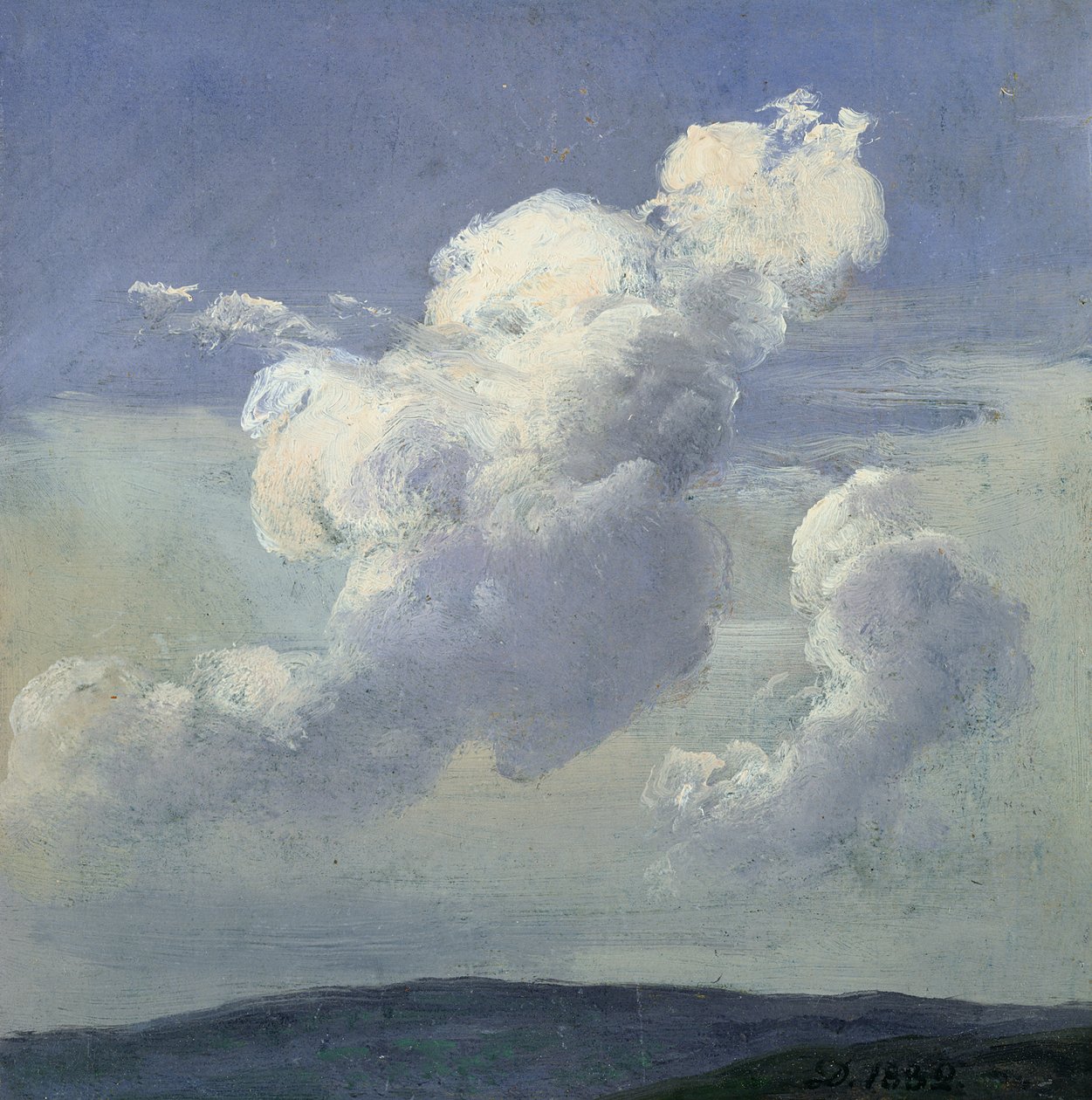 Wolkstudie, 1832 door Johan Christian Dahl