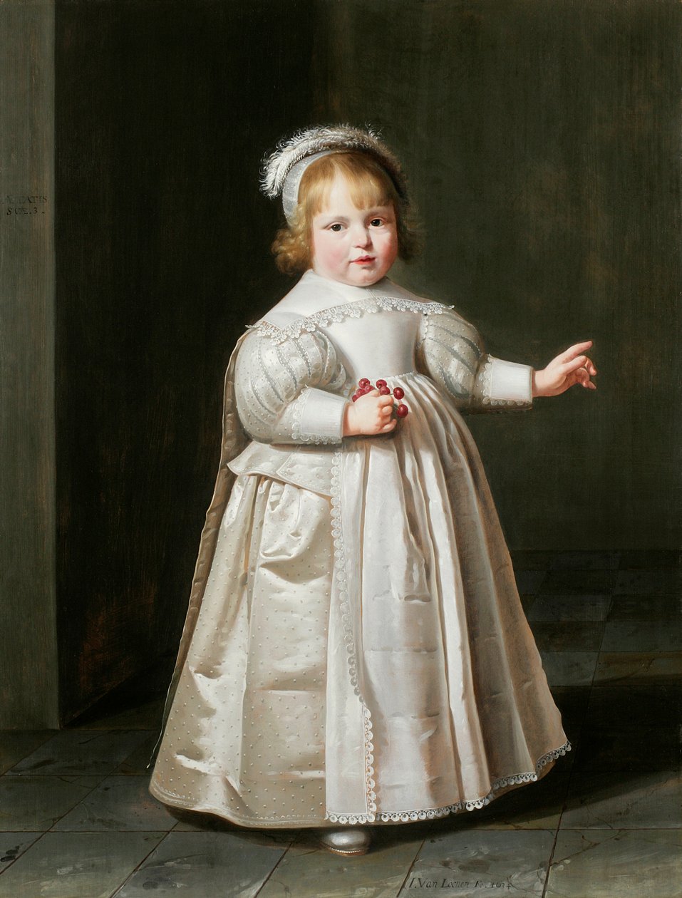 Portret van Willem van der Muelen, 3 jaar oud, 1634 door Johan Cornelisz van Loenen