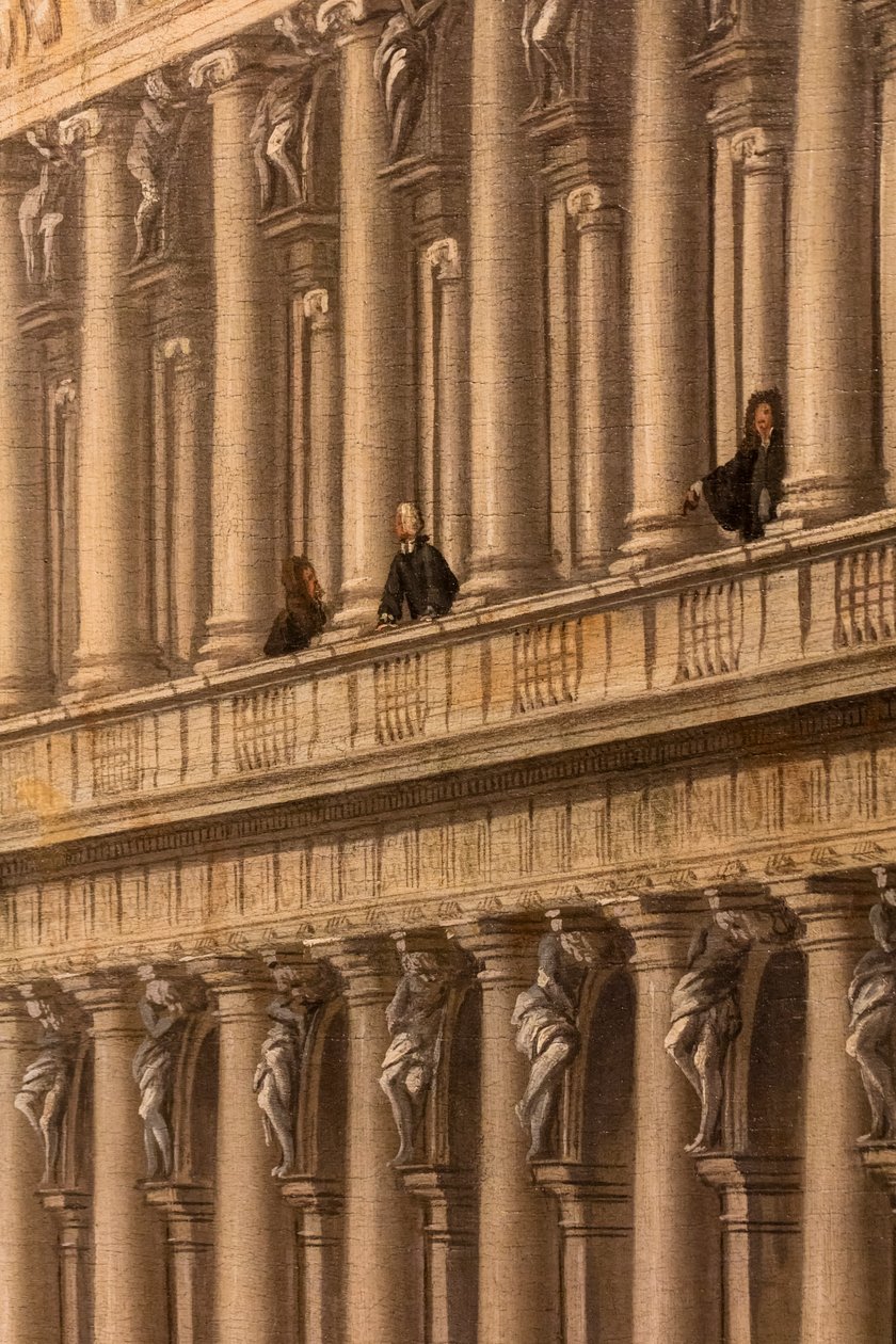 Gezicht op de Piazzetta, Venetië, ca. 1730-35 (Olieverf op doek) door Johan Anton Richter