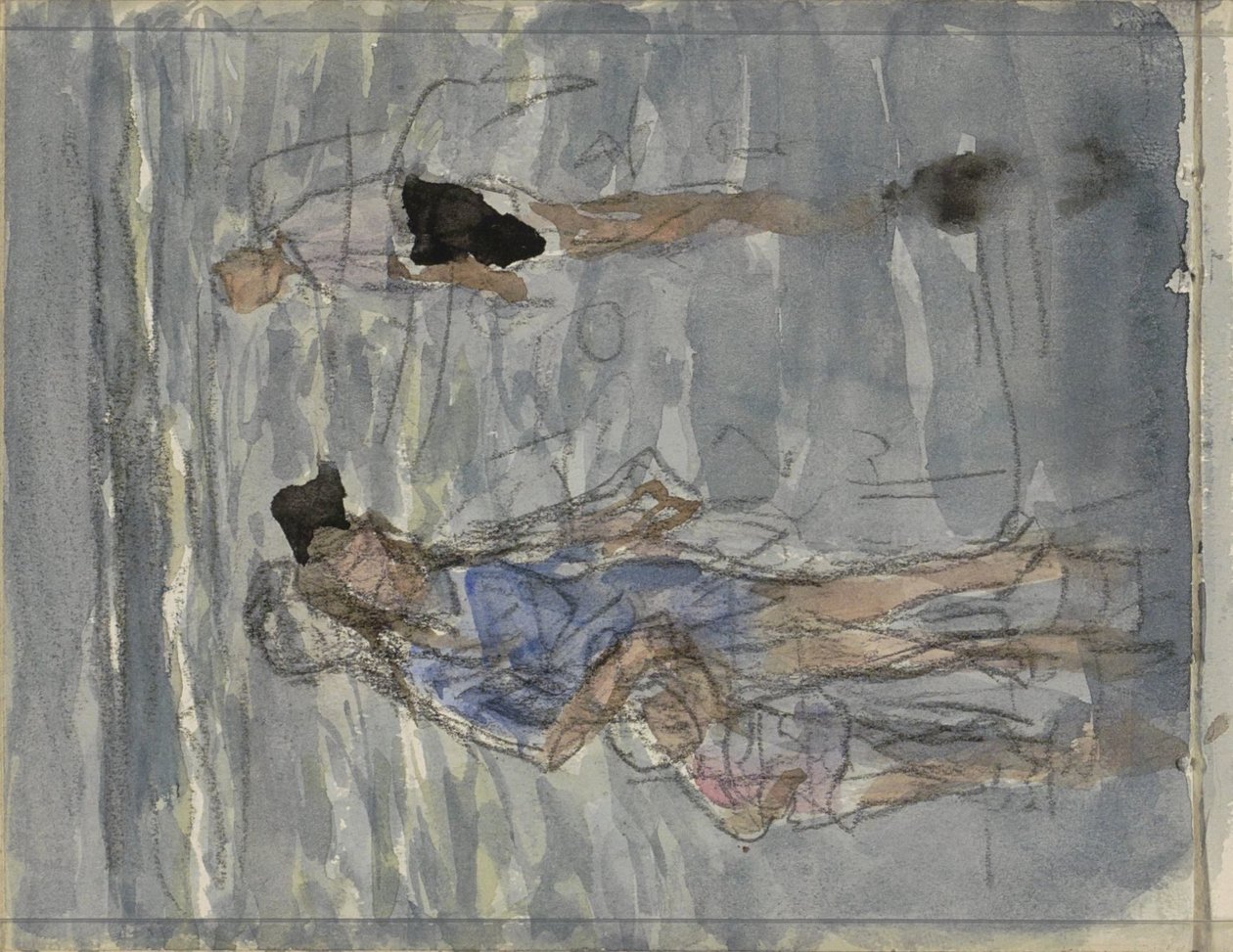 Figuren in zee door Johan Antonie de Jonge