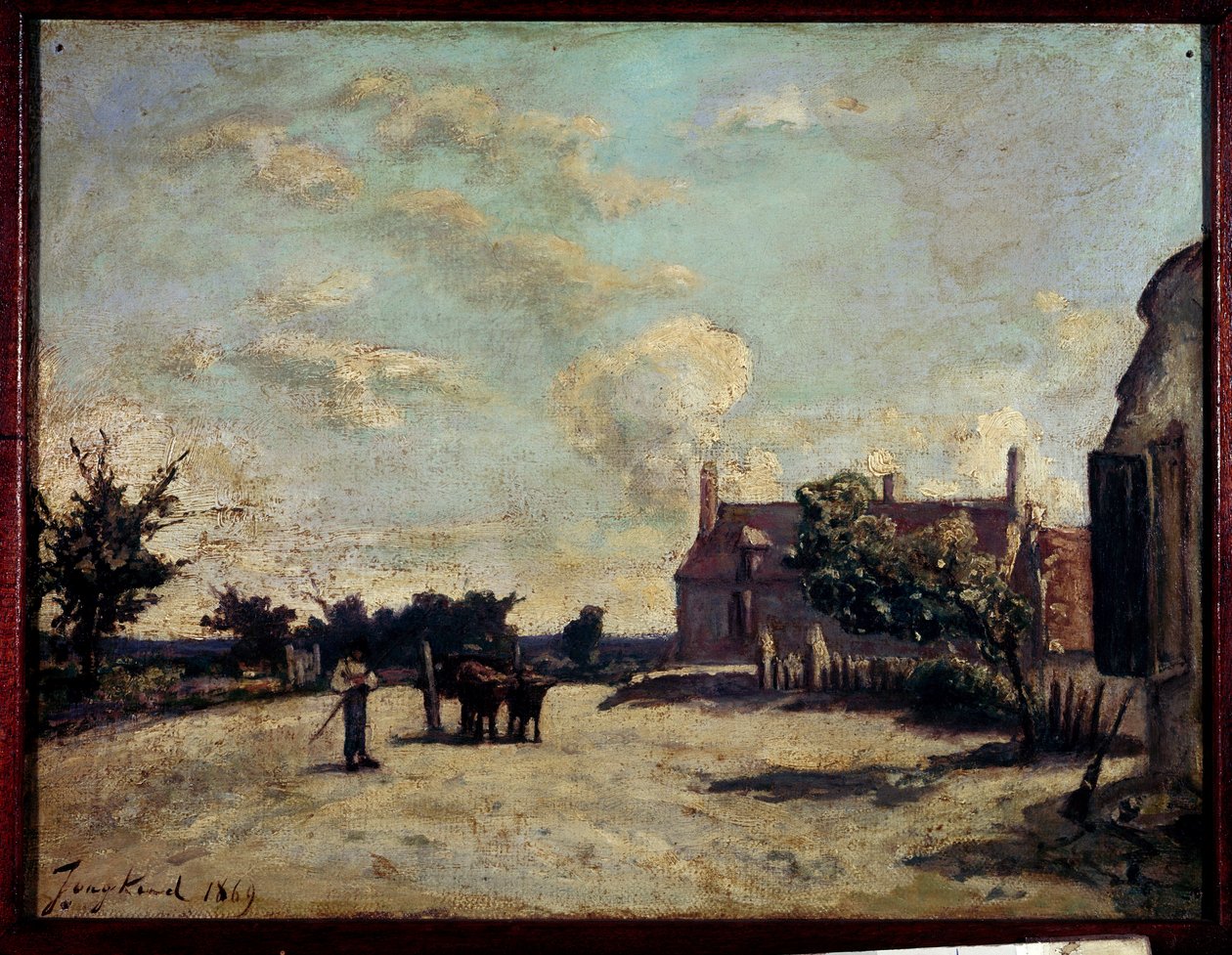 Auberge door Johan Barthold Jongkind